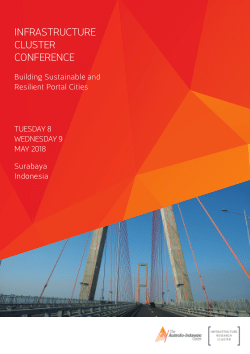 AIC Infrastructure Cluster Conference: Building sustainable and resilient portal cities