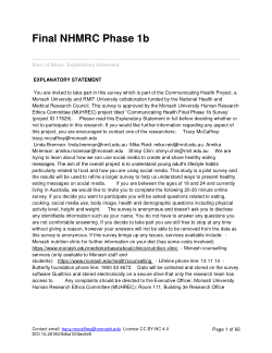 Survey - Living and Eating for Health Segments (LEHS) and Social Media Use: Implications for Improving Healthy Eating Practices