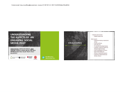 Conference Presentation - Understanding the Aspects of an Engaging Social Media Post