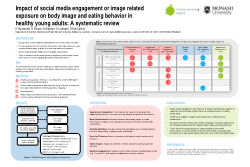 Conference Poster - Impact of Social Media Engagement or Image Related Exposure on Body Image and Eating Behaviour in Healthy Young Adults: A Systematic Review