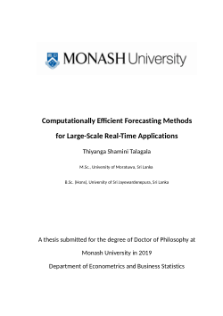 Computationally Efficient Forecasting Methods for Large-Scale Real-Time Applications