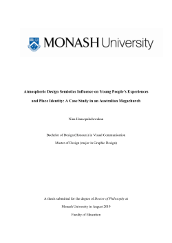 Atmospheric Design Semiotics Influence on Young People's Experiences and Place Identity: A Case Study in an Australian Megachurch