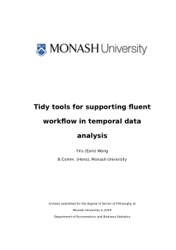 Tidy tools for supporting fluent workflow in temporal data analysis