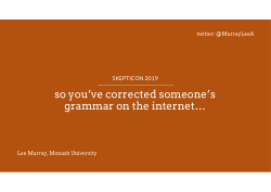 So you've corrected someone's grammar on the internet...