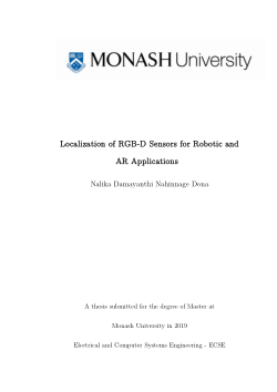 Localization of RGB-D Sensors for Robotic and AR Applications