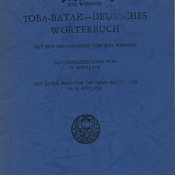 Toba-Batak — Deutches Wörterbuch