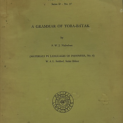 A Grammar of Toba-Batak