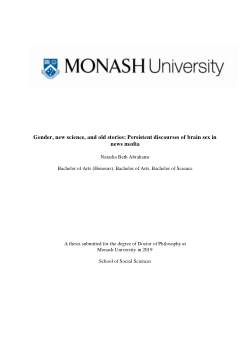 Gender, new science, and old stories: Persistent discourses of brain sex in news media