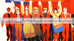 Slavic music resources in the Ada Booth Collection
