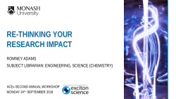 Re-Thinking Your Research Impact