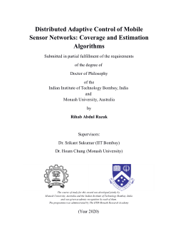 Distributed Adaptive Control of Mobile Sensor Networks: Coverage and Estimation Algorithms