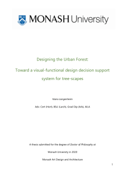 Designing the Urban Forest: Toward a visual-functional design decision support system for tree-scapes
