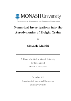 Numerical Investigations into the Aerodynamics of Freight Trains