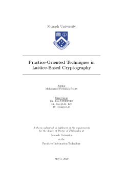 Practice-Oriented Techniques in Lattice-Based Cryptography