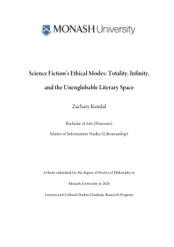 Science Fiction’s Ethical Modes: Totality, Infinity, and the Unenglobable Literary Space