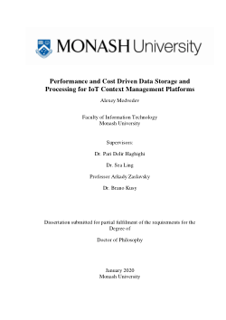 Performance and Cost Driven Data Storage and Processing for IoT Context Management Platforms