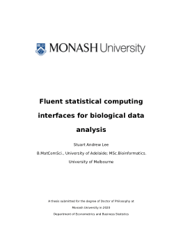 Fluent statistical computing interfaces for biological data analysis