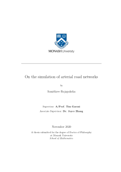 On the simulation of arterial road networks