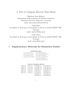 A Test to Compare Interval Time Series