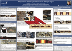 Emplacement and propagation mechanisms of magma fingers - TSG 2021 poster