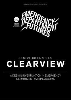 Design Fiction Series - Clearview and the Emergency Department waiting room