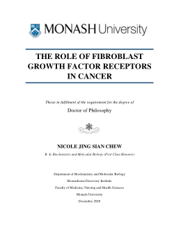 The Role of Fibroblast Growth Factor Receptors in Cancer