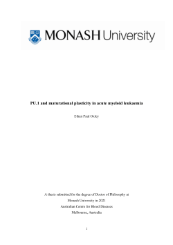 PU.1 and maturational plasticity in acute myeloid leukaemia