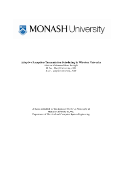 Adaptive Reception-Transmission Scheduling in Wireless Networks