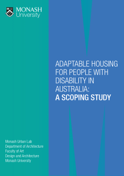 Adaptable housing for people with disability in Australia: a scoping study