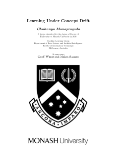 Learning Under Concept Drift