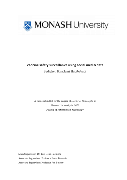 Vaccine safety surveillance using social media data