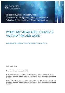 Workers' views about COVID-19 vaccination and work