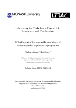 LTRAC dataset of the large-eddy simulations of underexpanded supersonic impinging jets