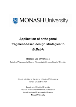 Application of orthogonal fragment-based design strategies to EcDsbA