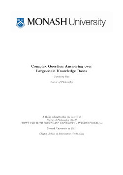 Complex Question Answering over Large-scale Knowledge Bases