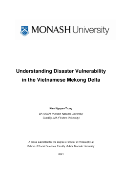 Understanding Disaster Vulnerability in the Vietnamese Mekong Delta