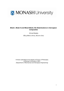 Mode I, Mode II and Mixed Mode (I/II) Delaminations in Aerospace Composites