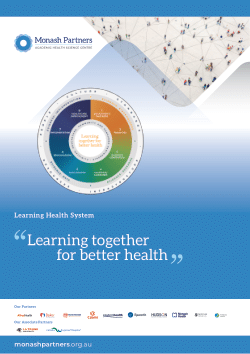 A Learning Health System: Learning together for better health - Brief Report