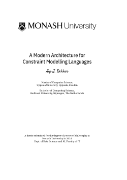 A Modern Architecture for Constraint Modelling Languages