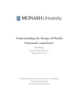 Understanding the Design of Playful Gustosonic experiences