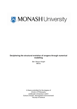 Deciphering the structural evolution of orogens through numerical modelling