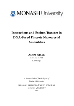 Interactions and Exciton Transfer in DNA-Based Discrete Nanocrystal Assemblies