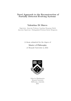 Novel Approach to the Reconstruction of Partially Detected Evolving Systems