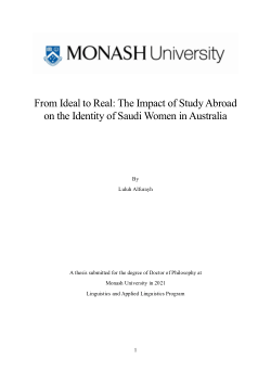 From Ideal to Real: The Impact of Study Abroad on the Identity of Saudi Women in Australia