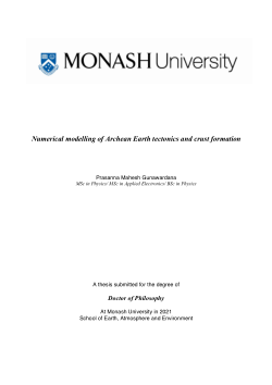 Numerical modelling of Archean Earth tectonics and crust formation