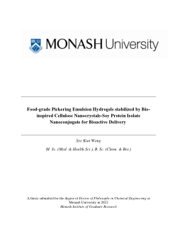 Food-grade Pickering Emulsion Hydrogels stabilized by Bio-inspired Cellulose Nanocrystals-Soy Protein Isolate Nanoconjugate for Bioactive Delivery