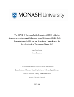 The COVID-19 Outbreak Public Evaluation (COPE) Initiative: Assessment of Attitudes and Behaviours about Mitigation of SARS-CoV-2 Transmission and of Mental and Behavioural Health During the Great Pandemic of Coronavirus Disease 2019