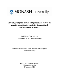 Investigating the nature and proximate causes of genetic variation in plasticity to combined environmental stressors