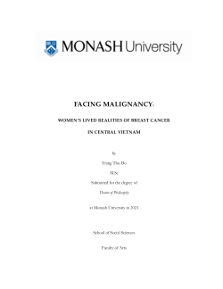 Facing Malignancy: Women’s Lived Realities of Breast Cancer in Central Vietnam