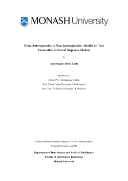 From Autoregressive to Non-Autoregressive: Studies on Text Generation in Neural Sequence Models